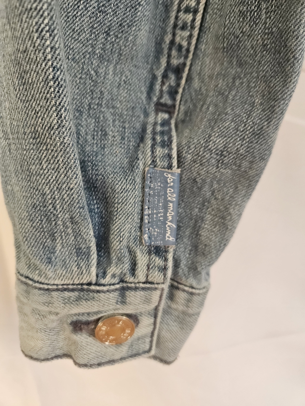 7 For All Mankind Light Blue Denim Jacket - Picture 11 of 15